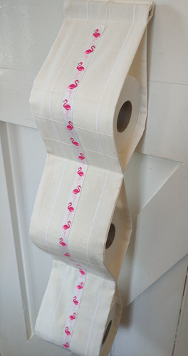Fabric toilet roll holder - fabric,
